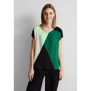 STREET ONE Shirttop met diepe ronde hals