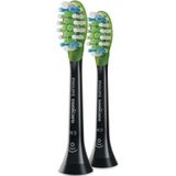 Philips Sonicare reserveborstel voor DiamondClean Smart HX9062/33, Premium White, set van 2, zwart