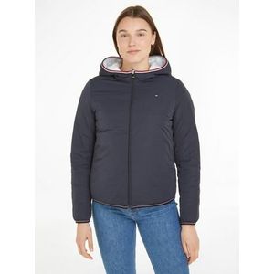 Tommy Hilfiger Gewatteerde jas REVERSIBLE LW PADDED JACKET Omkeerbaar jack, 2-in-1 jack met Tommy vlag