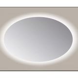 Spiegel sanicare q-mirrors 70x100 cm ovaal met rondom led cold white verlichting en afstandsbediening incl. Ophangmateriaal