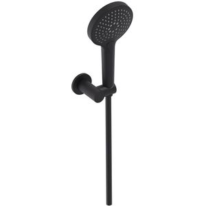 Handdoucheset MAY 3-Standen Handdouche, Verstelbare Wandsteun en Smooth Doucheslang 125 cm Mat Zwart PED
