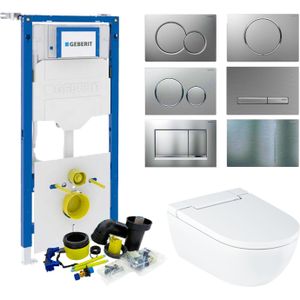 Geberit up320 Toiletset Geberit AquaClean Alba | Douche WC | Wit | Sigma Drukplaat