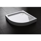 Douchebak opbouw best design project kwartrond 90x90x14 cm hoogglans wit