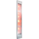 Sunshower deluxe white uv en infrarood inbouwapparaat 32x187x16 cm aluminium
