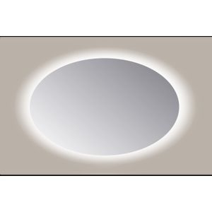 Spiegel ovaal sanicare q-mirrors 60x80 cm pp geslepen led warm white zonder sensor