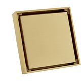 Doucheput massief messing 10x10 cm goud