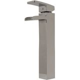 Bws hoge wastafelkraan square met waterval chroom