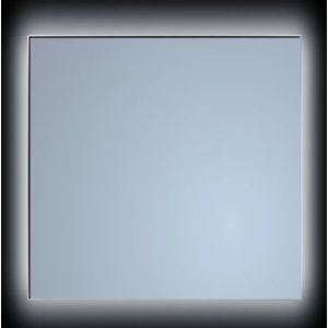 Spiegel Sanicare Q-Mirrors 60x70 cm Rechthoek Met Rondom LED Warm White, Omlijsting Chroom incl. ophangmateriaal Met Afstandsbediening