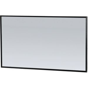 Spiegel sanitop silhouette 120x70x2.5 cm aluminium zwart