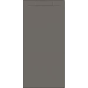 Douchebak + sifon allibert rectangle 180x80 cm gunmetal