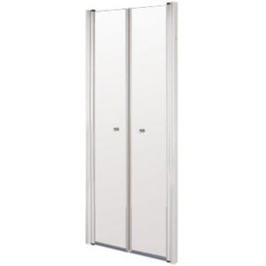 Nisdeur pendeldeur plieger royal 6mm glas 90x185 cm chroom