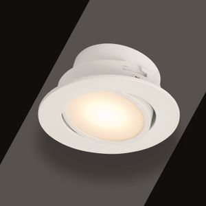 Inbouwspot Häsler Ancona Incl. Fase Aansnijding Dimbaar 8 cm 4 Watt Warm Wit RVS Set 1x