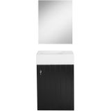 Fonteinmeubel differnz belvedere 40x22x45 cm mdf zwart