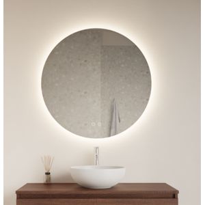 Spiegel gliss design oko rond led verlichting 60 cm incl. Verwarming