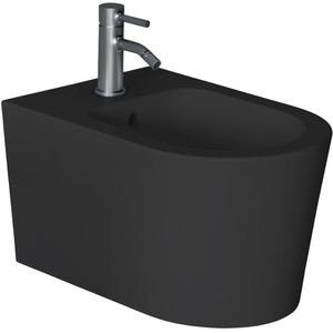 Bidet salenzi form square mat zwart (exclusief kraan)