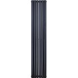 Radiator creavit verticale buizen dubbel 180x35,4 cm zwart 1230 watt