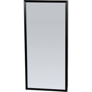 Spiegel sanitop silhouette 40x80x2.5 cm aluminium zwart