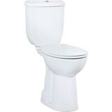 Toiletpot staand verhoogd +5.5 cm wit compleet (ao)