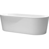 Clou inbe ligbad vrijstaand ovaal 178x80x57 cm met overloop bediening acryl wit