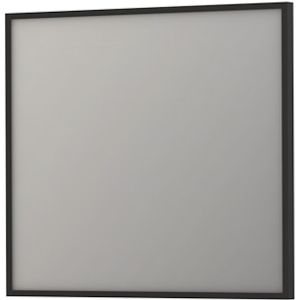 Spiegel ink sp18 rechthoek in stalen kader 90x4x80 cm mat zwart