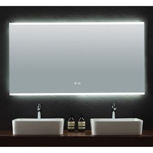 Badkamerspiegel casajoy 140x70 cm met ledverlichting en anticondens