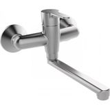 Inbouw keukenkraan grb kitchen draaibare uitloop 20 cm messing chroom