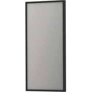 Spiegel ink sp18 rechthoek in stalen kader 50x4x100 cm mat zwart