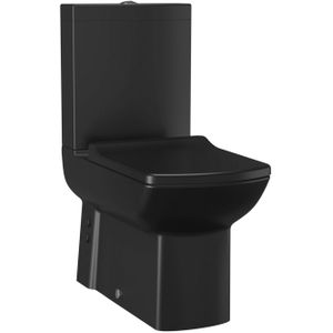 Boss & wessing staande toiletset lara mat zwart compleet