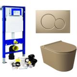 Geberit up320 toiletset wandcloset salenzi civita mat taupe met sigma 01 drukplaat