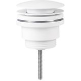 Wastafel afvoerplug differnz pop up 7 cm mat wit