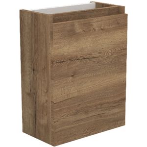 Fonteinkast Sanilux Trendline 52x40x22 cm Rechts Softclose Tabak Oak