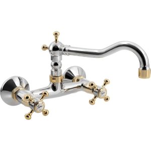 Wastafelkraan grijs watervalkraan messing badkamerkraan gouden badkamer wastafelkraan mengkraan warm en koud wit wastafelkraan (kleur: hoog goud Wastafelkraan grijs watervalkraan messing badkamerkraan gouden badkamer wastafelkraan mengkraan warm en koud wit wastafelkraan (kleur: hoog goud