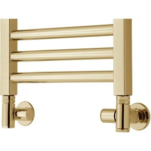 TVS - Ventile 130 - Zij-Aansluitset - Goud - Haakse Aansluiting