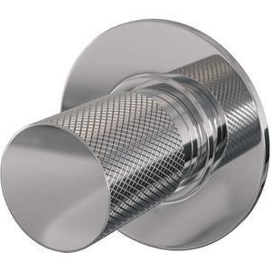 Inbouw stopkraan brauer chrome carving rond 6.5 cm messing chroom