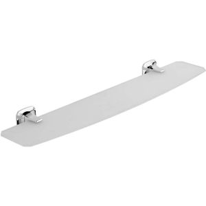 Glazen Planchet Sapho Aida 56x4 cm Chroom / Satijnglas
