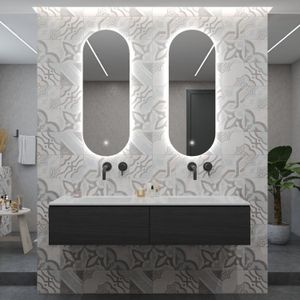 Badkamerspiegel BWS Riono 2x Verticaal LED Incl. Verwarming (Alle Maten)