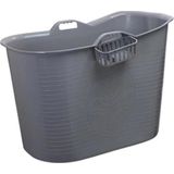 Zitbad bath bucket voor volwassenen grijs 92x51x63 cm voor 200 liter