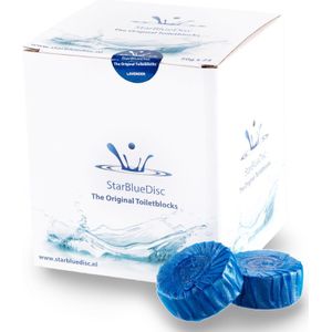 24 starbluedisc toiletblokjes blauw jaarverpakking (geschikt voor geberit toiletblokhouder)