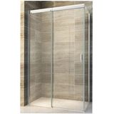 Black Friday: -10% - Bws douchecabine softclose 2.0 90x140 cm met nisdeur en zijwand 8 mm aluminium nano coating