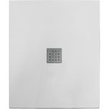 Douchebak vm go krypton 100x70x3 cm polybeton rechthoek licht grijs