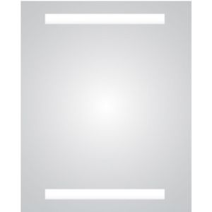 Spiegel plieger basic met led verlichting 2 zijden horizontaal 40x80 cm