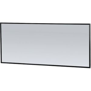 Spiegel sanitop silhouette 160x70x2.5 cm aluminium zwart