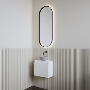 Fonteinset | BWS Leto | Mat Wit | Waskom Mat Grijs