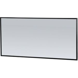 Spiegel sanitop silhouette 140x70x2.5 cm aluminium zwart