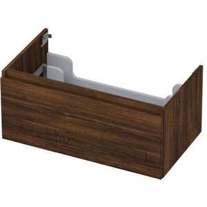 Onderkast INK 1 lade greeploos met houten keerlijst 80 cm x 45 cm x 35 cm Koper eiken 1257530