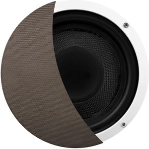 Subwoofer-Kit Aquasound Versterker + Subwoofer Speaker  (150 Watt / Aux-In), 230V/36V Inox/Rvs Look