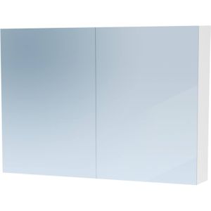 Spiegelkast dual exclusive line 100 cm hoogglans wit