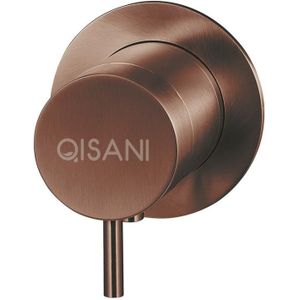 Inbouwkraan qisani flow thermostatisch 1-weg rond geborsteld copper