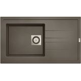 Spoelbak uitstortgootsteen van marcke go molto 1b 86x50x18 cm taupe