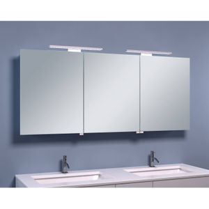 Bws led spiegelkast luxe aluminium 140x60x14 cm